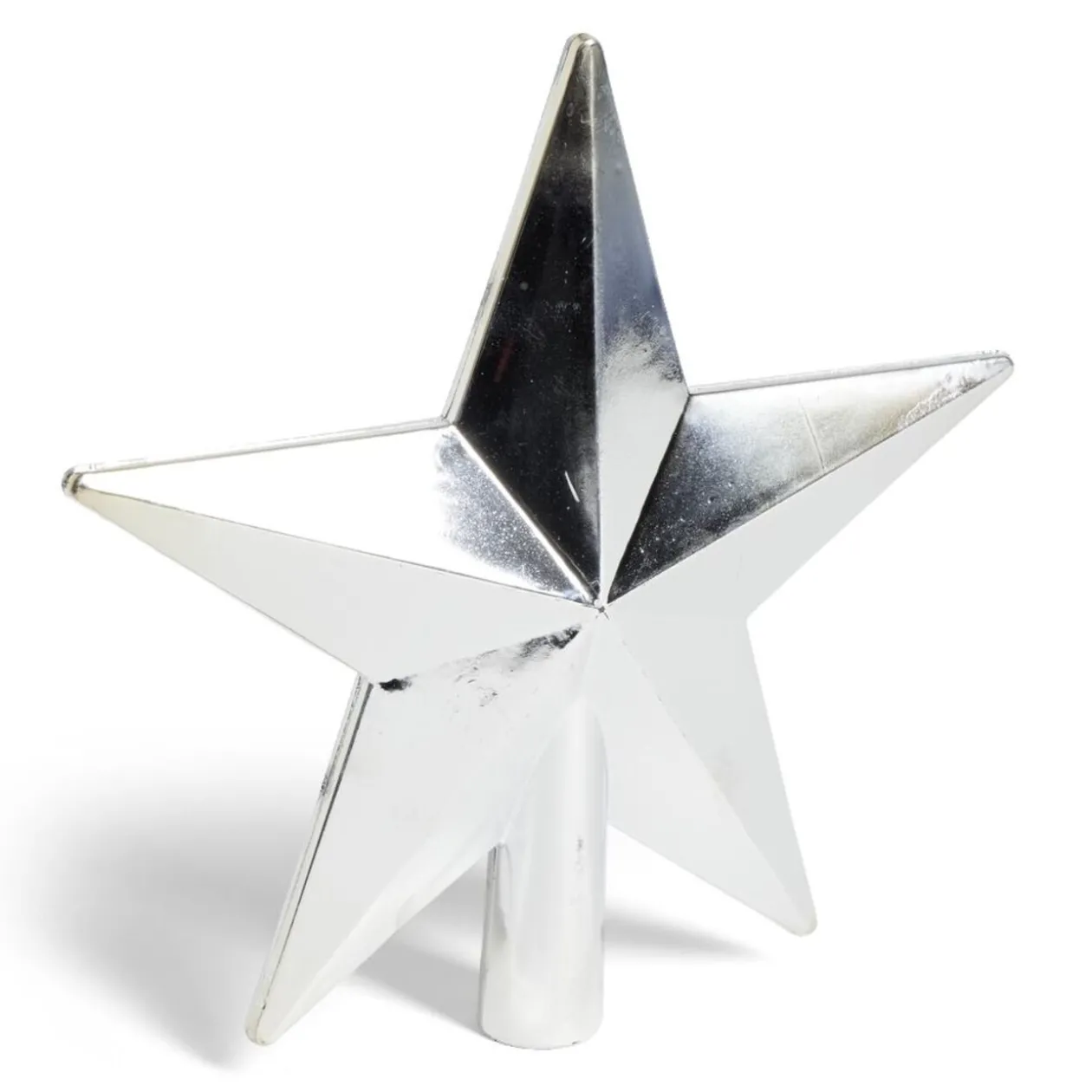 Cimier étoile argenté 20x20cm
