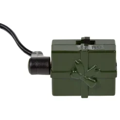 Cimier tête de sapin animé traineau Père-Noël rotatif avec étoile lumineuse