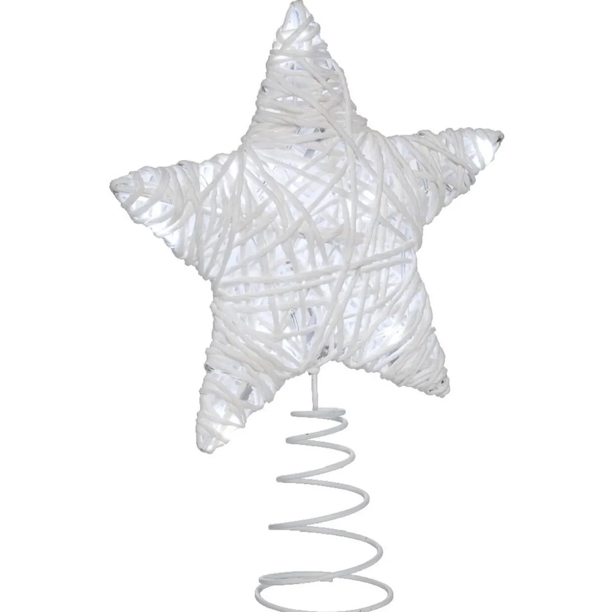 Cimier tête de sapin Noël lumineuse 10 led blanc