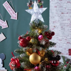 Cimier tête de sapin Noël lumineuse Mickey et Minnie Disney