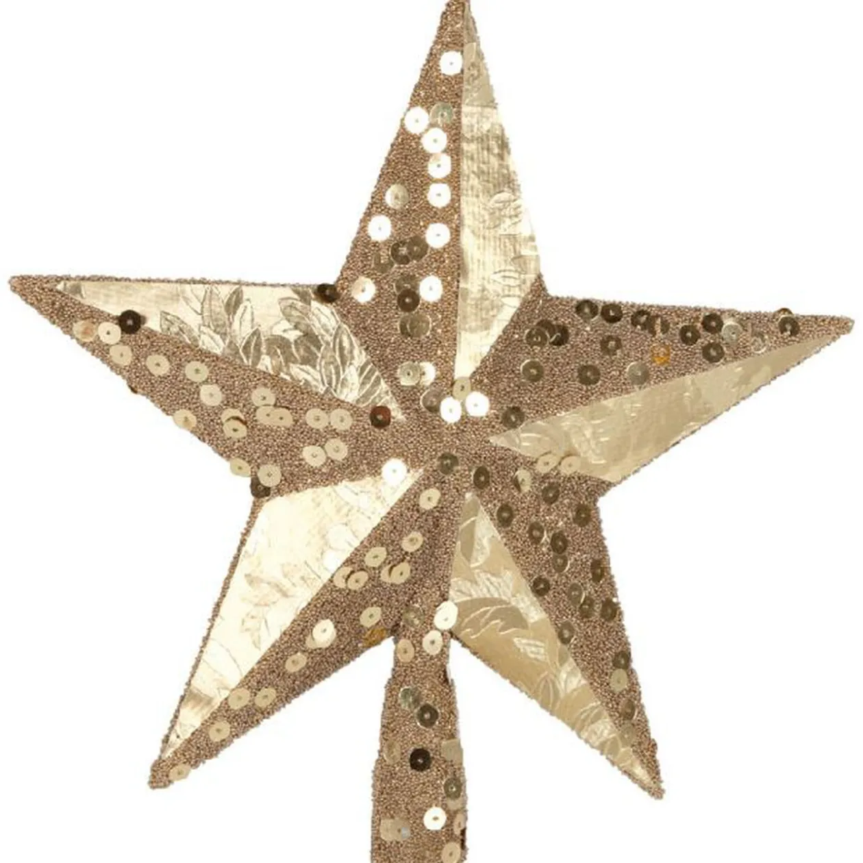 Cimier tête de sapin Noël étoile dorée