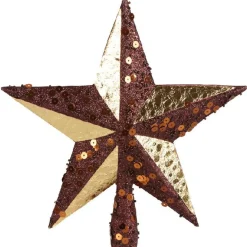 Cimier tête de sapin Noël étoile dorée