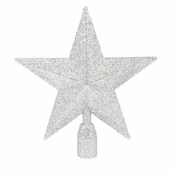 Cimier tête de sapin Noël étoile argentée