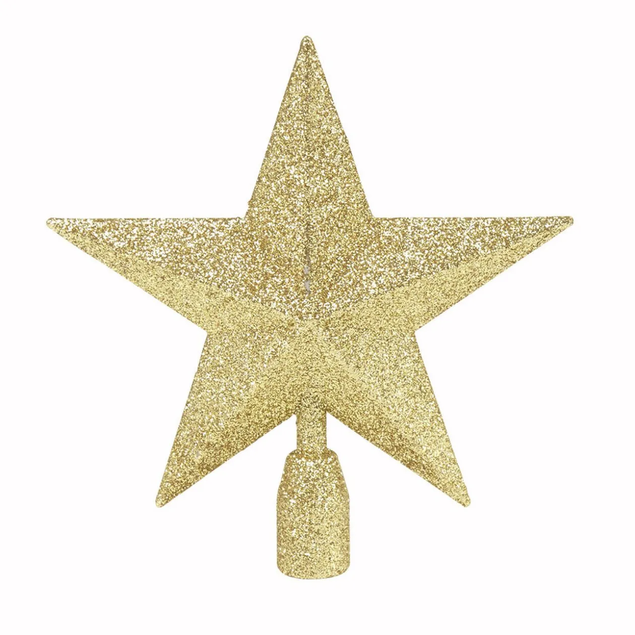 Cimier tête de sapin Noël étoile dorée