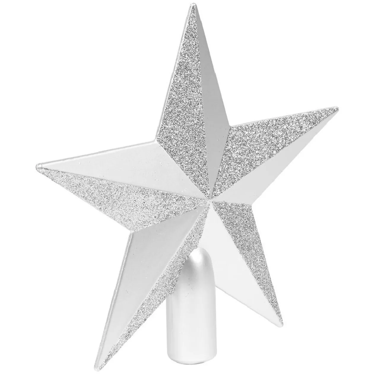 Cimier tête de sapin Noël étoile pailletée