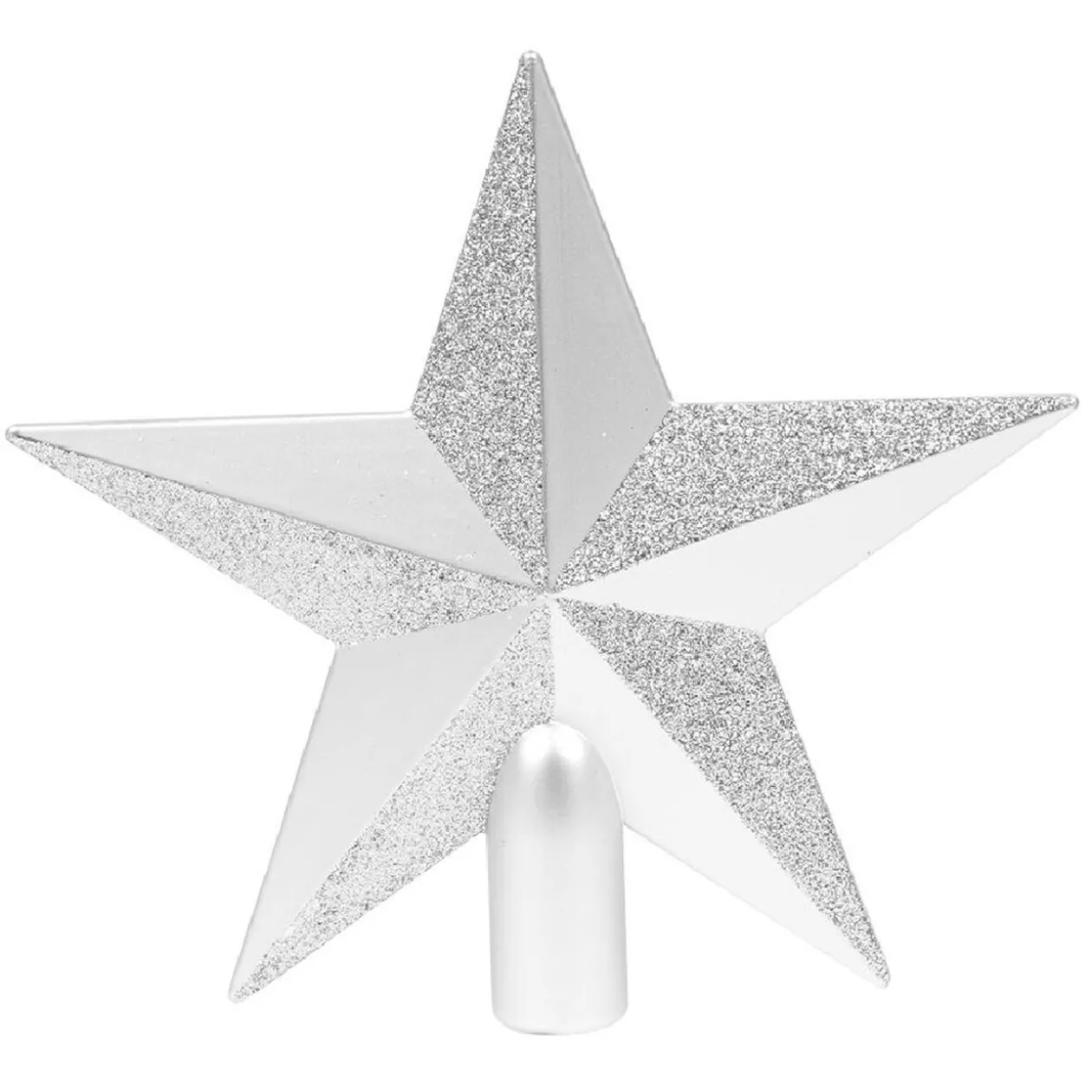 Cimier tête de sapin Noël étoile pailletée