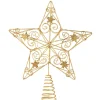 Cimier tête de sapin Noël étoile doré