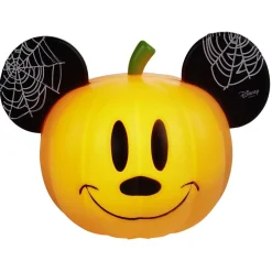 Citrouille Disney Mickey à LED orange et noir - petit modèle