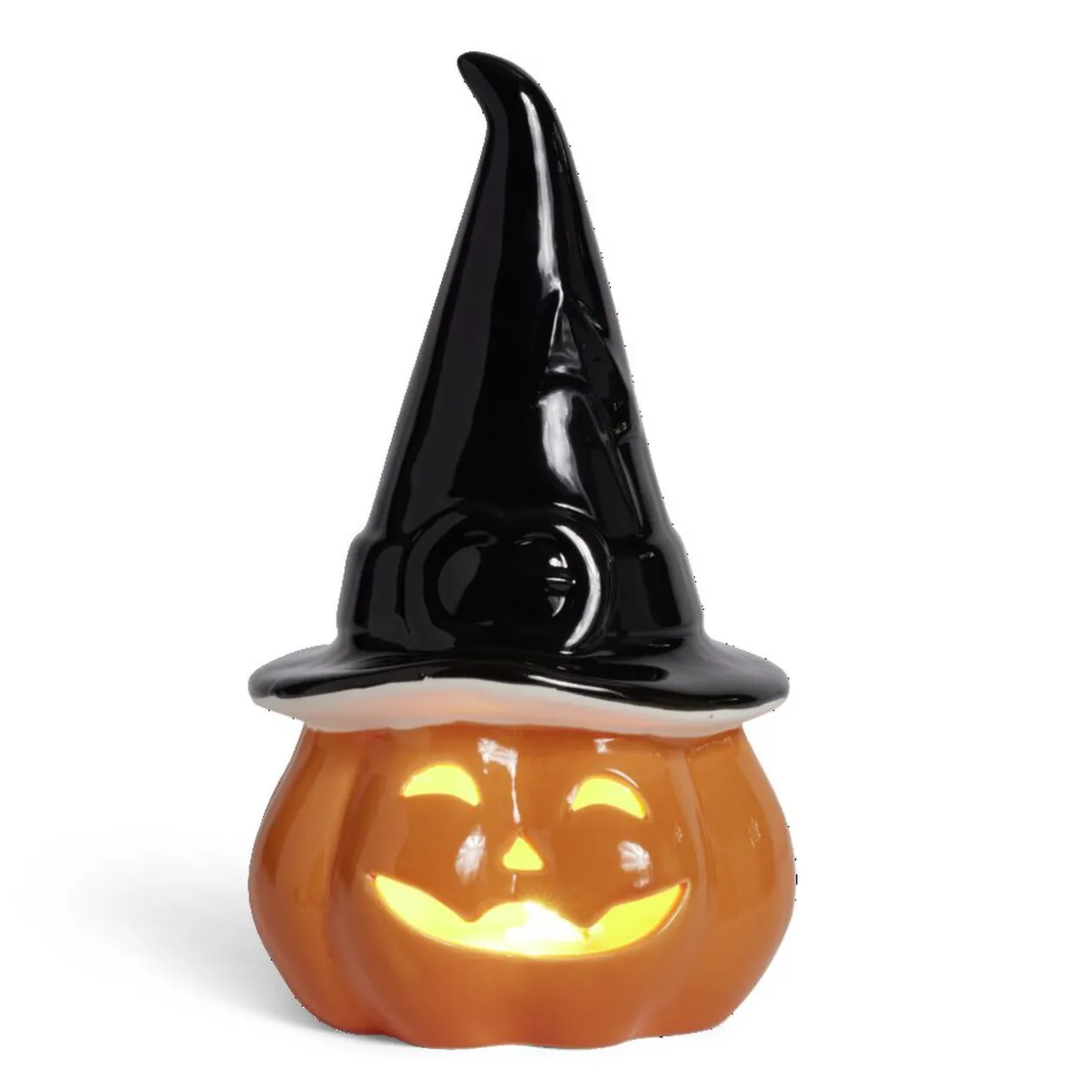 Citrouille Halloween éclairage LED porcelaine orange