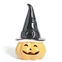 Citrouille Halloween éclairage LED porcelaine orange