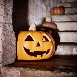 Citrouille XL souriante déco Halloween à poser