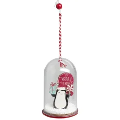 Cloche à suspendre déco Noël avec personnage en bois Ø6xH10,5cm
