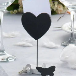 Coeur ardoise marque place blanc