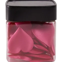 Coeur en mousse rose fuchsia x40