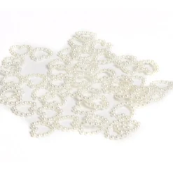 Coeur en perle ivoire x50