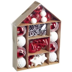 Coffret décoration à suspendre sapin x32