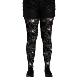 Collant adulte Halloween toile d'araignée