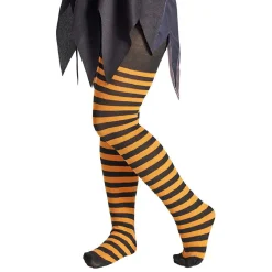 Collant enfant à rayures Halloween