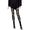 Collant squelette adulte jour des mort noir et blanc Taille unique