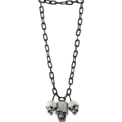 Collier chaîne 3 pendentifs Halloween x3