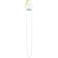 Collier perle blanc ou noir L84cm