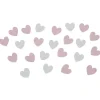 Confetti coeur rose et blanc 30g