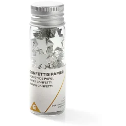 Confettis forme Étoile Argentée x 160