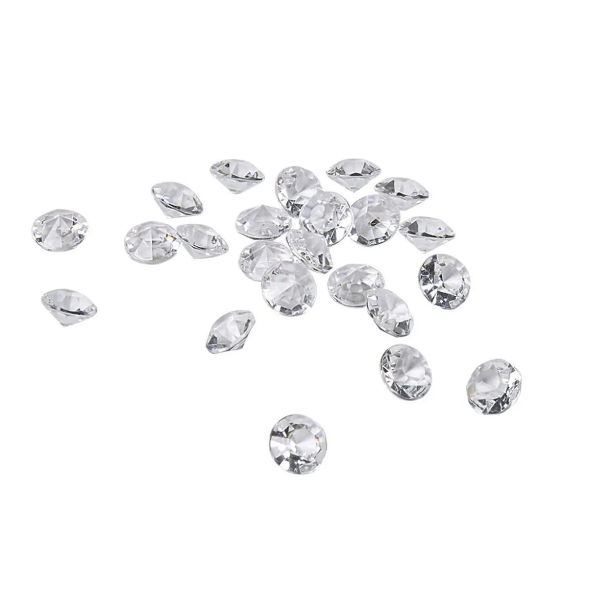 Confettis mini diamant transparent L. 1 cm