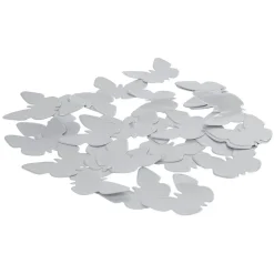 Confettis papillon argenté en papier