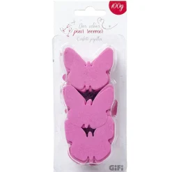 Confettis papillon rose fuchsia en papier