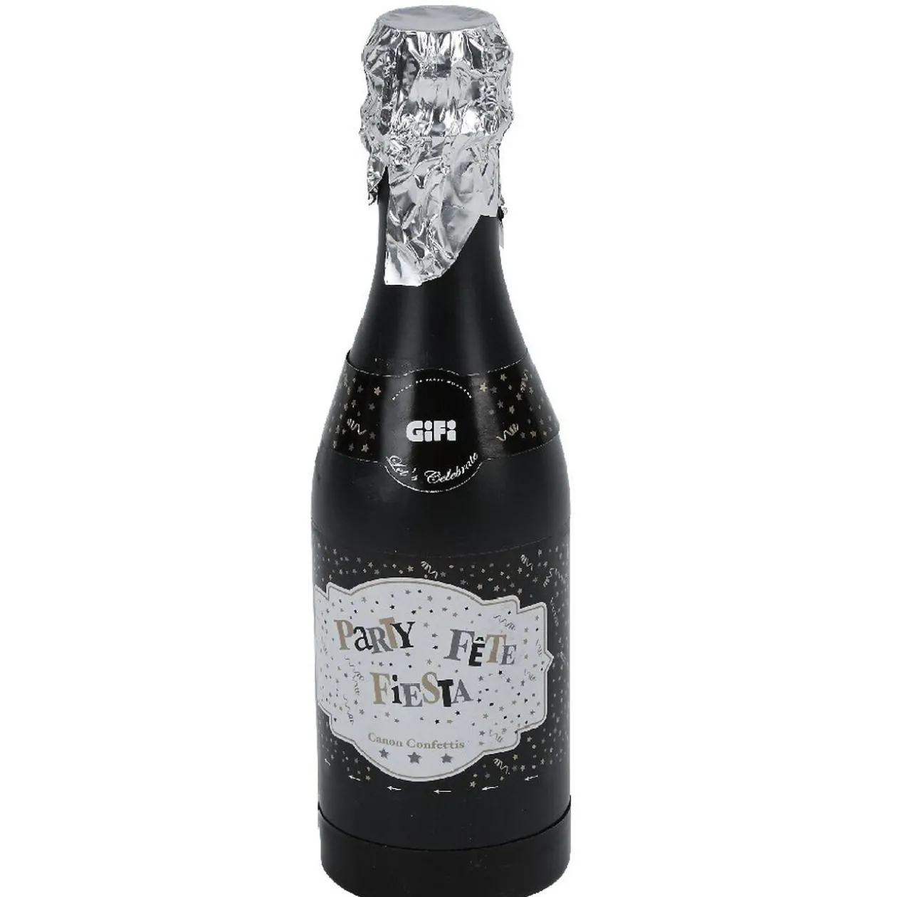 Cotillons bouteille argenté doré ou noir