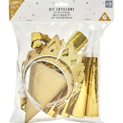 Cotillons pailletés dorés ou argentés