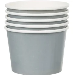 Coupelle apéritif grise et blanche x5