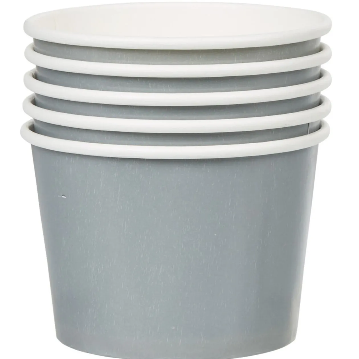 Coupelle apéritif grise et blanche x5