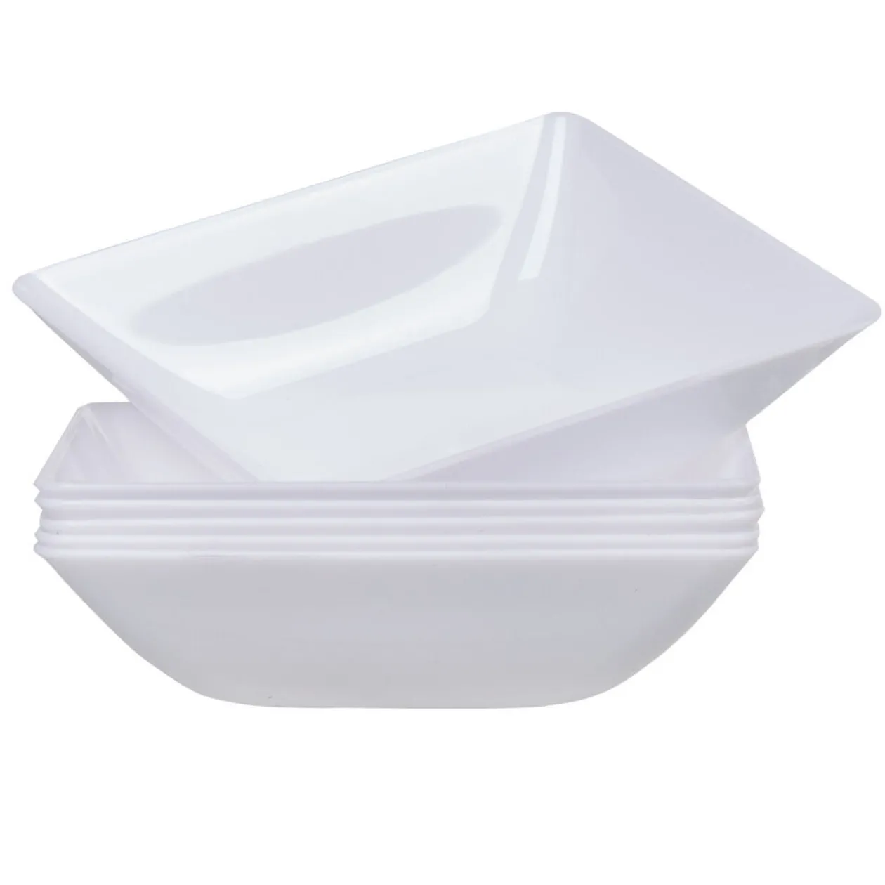 Coupelle plastique blanc x6