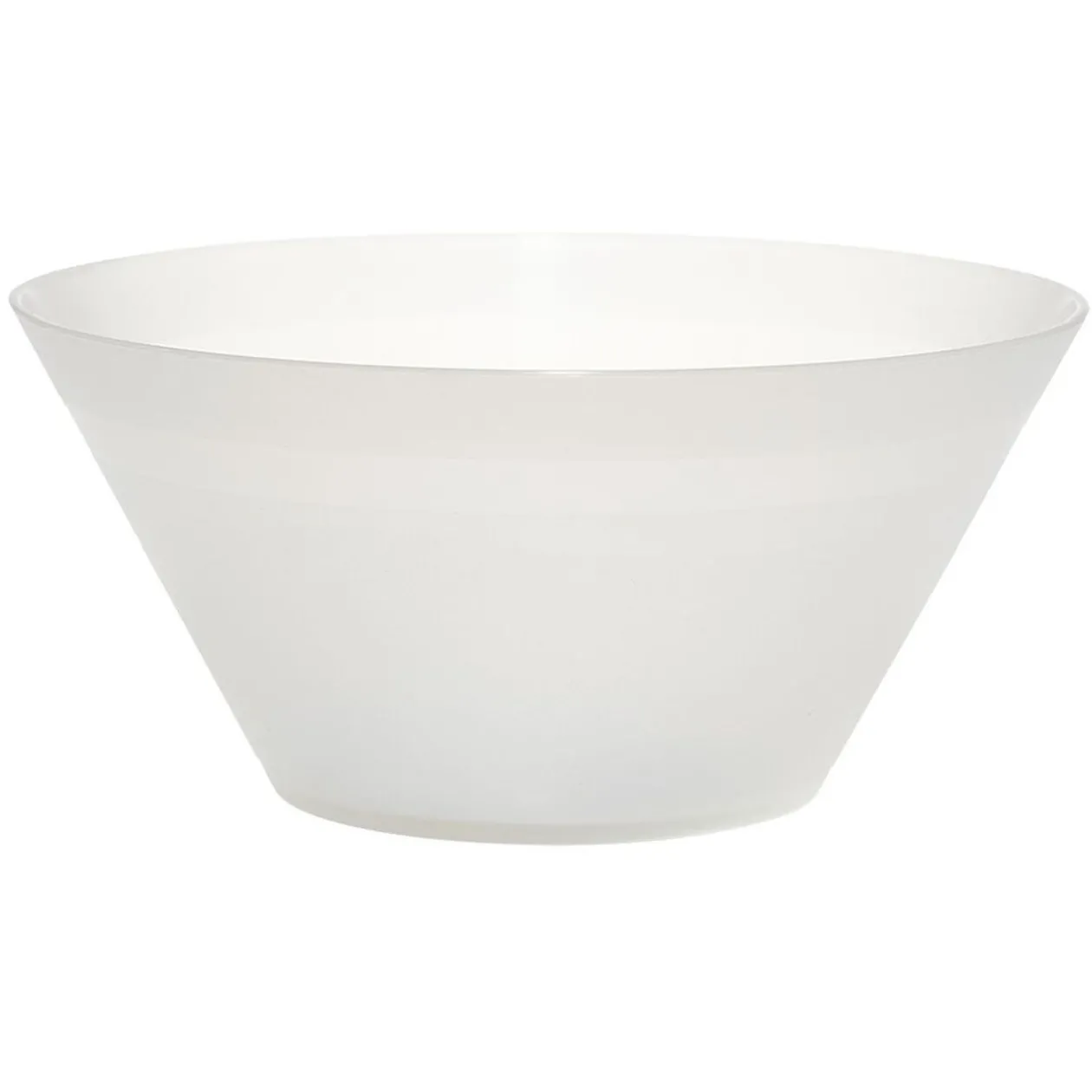 Coupelle plastique blanc translucide Ø17xH5 cm