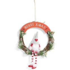 Couronne de Noël gnome Ø30cm