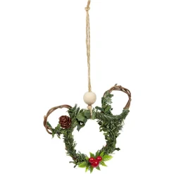 Couronne Disney Mickey à suspendre Noël Ø10 cm