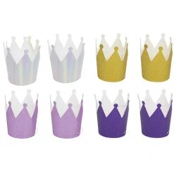 Couronne papier thème fée x8