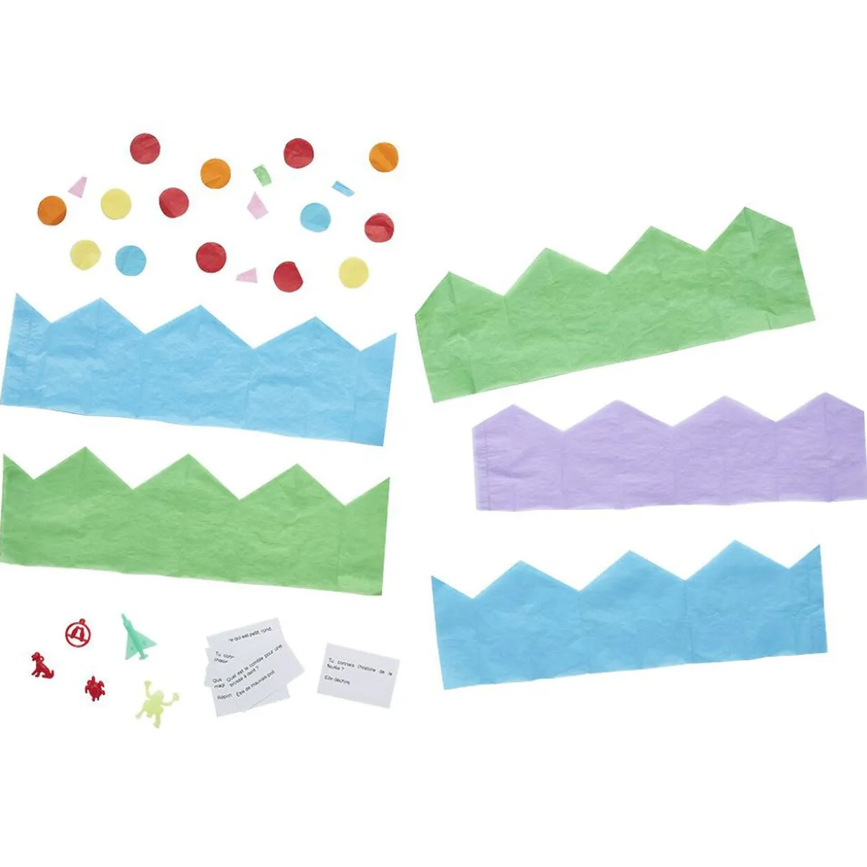 Crackers cotillons de fête multicolore 6 personnes