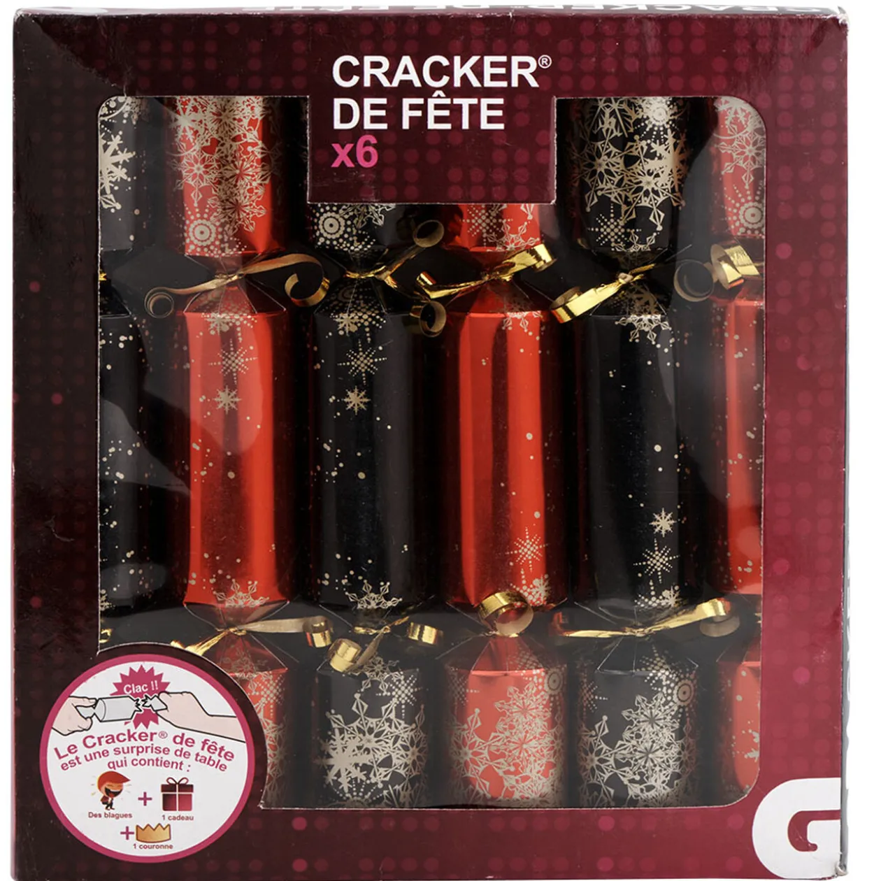 Crakers de fête x6