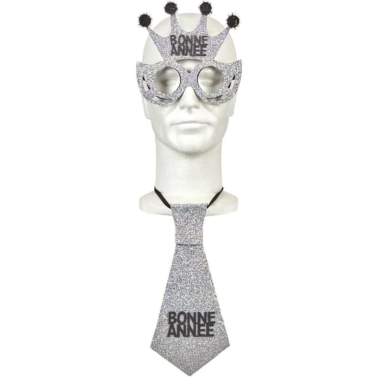 Cravate et lunette Bonne Année