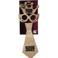 Cravate et lunettes Bonne année