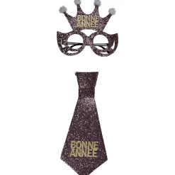 Cravate et lunettes Bonne année