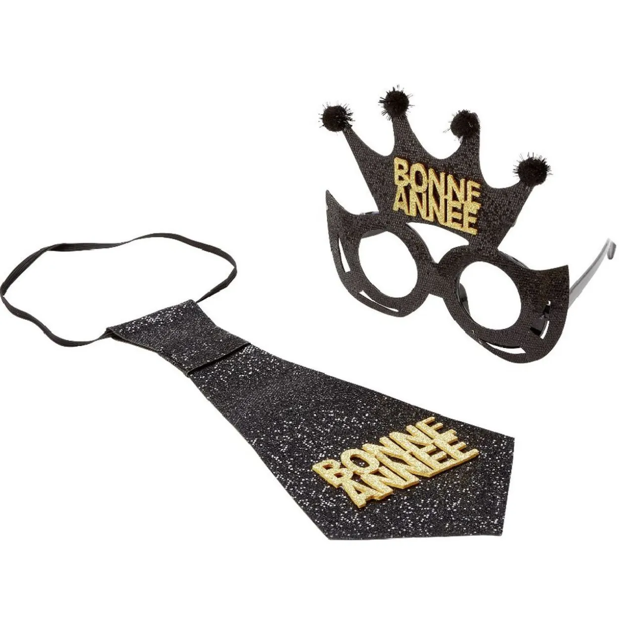 Cravate et lunettes fantaisie