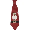 Cravate motif de Noël en tissus