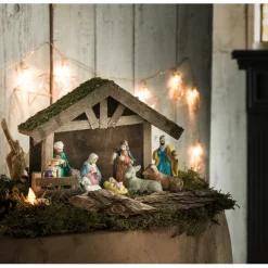 Crèche de Noël et ses 6 santons