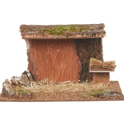 Crèche de Noël vide H. 13 cm