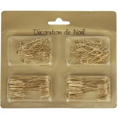 Crochet de Noël x 200 doré