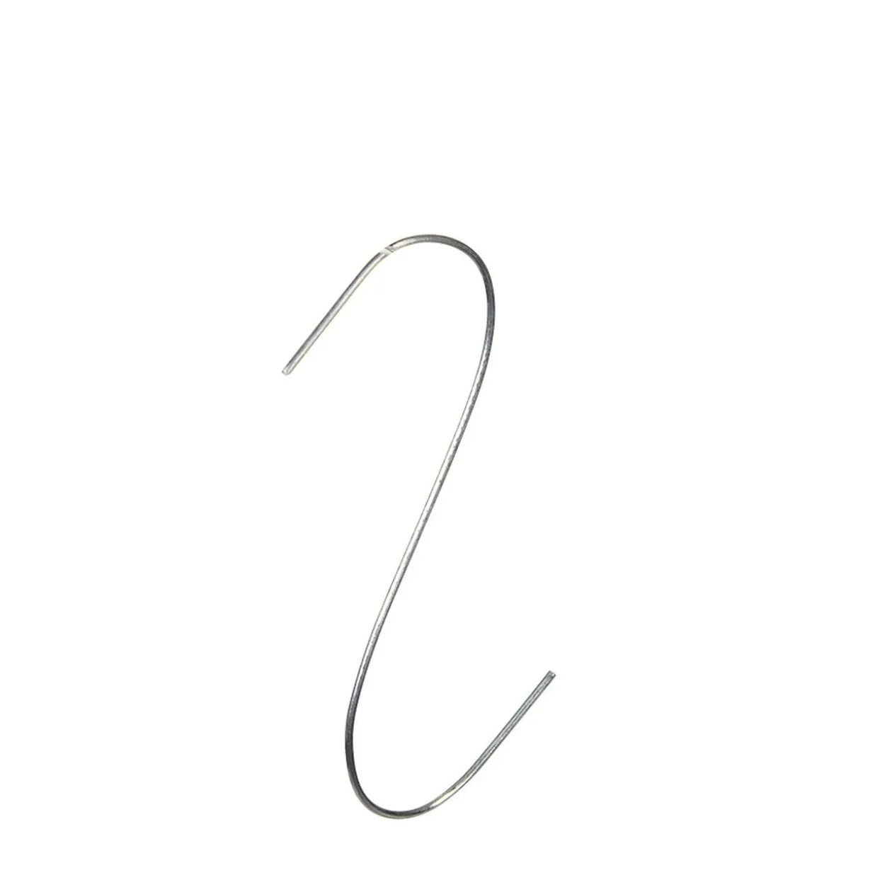 Crochet métallique argenté x100